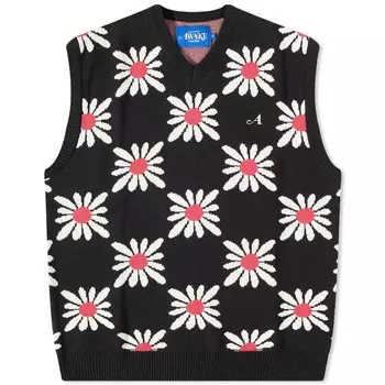 Жилет-свитер Awake Ny Floral Sweater, черный