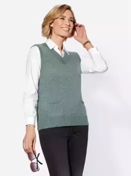 Жилет-свитер Classic Basics "жилет-свитер", цвет Kalkmint-Meliert