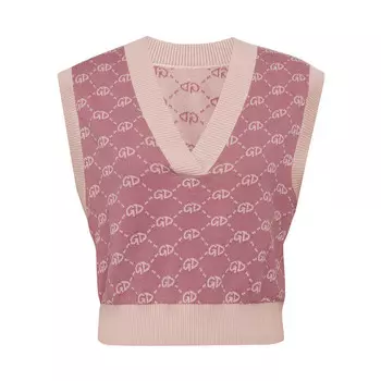 Жилет-свитер Deep Breath с узором, хаки