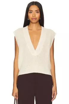 Жилет-Свитер из мохера Susana Monaco, бежевый