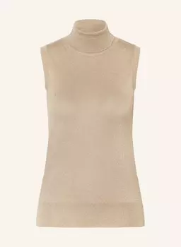 Жилет-Свитер с высоким воротником Cinque, бежевый