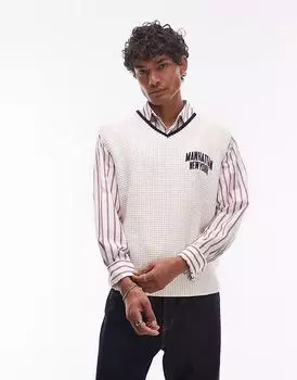 Жилет-свитер Tommy Jeans Manhattan в оттенке «белый»
