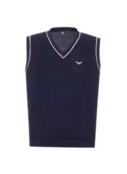 Жилет-свитер Trigema "Жилет-свитер TRIGEMA из качественного пике ", цвет морской волны