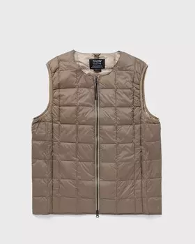 Жилет Taion Crew Neck W-Zip Down Vest, хаки
