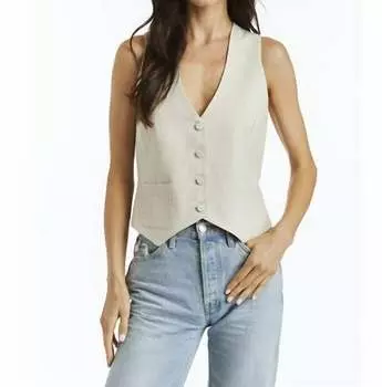 Жилет Тедди бежевого цвета DREW