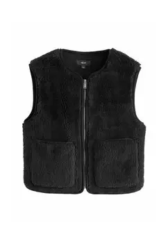 Жилет TEDDY BORG REGULAR FIT Next, черный