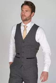 Жилет темно-синего цвета в клетку Ralph Tweed Paul Andrew