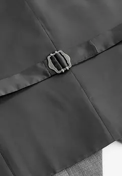 Жилет TEXTURED REGULAR FIT Next, серый