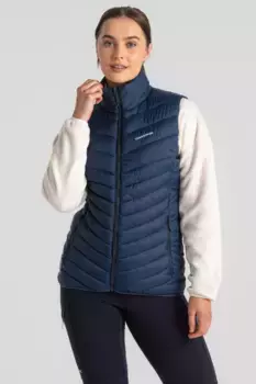 Жилет ThermoPro из переработанного материала с молнией во всю длину Compresslite VII Craghoppers, синий