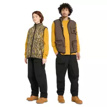 Жилет Timberland Reversible Utility AOP, коричневый
