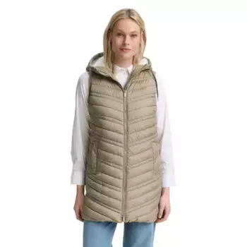 Жилет Tom Tailor 1046590 Long Hooded, бежевый