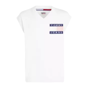 Жилет Tommy Jeans Collegiate Knit, белый