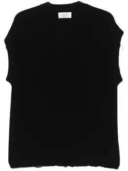 Жилет тонкой вязки Laneus, черный