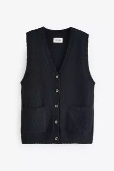 Жилет трикотажный из 100% хлопка оттилин Hush, черный