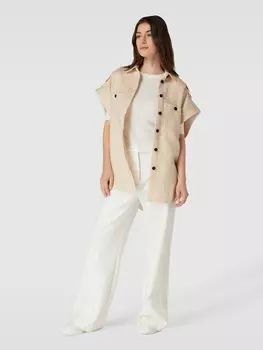 Жилет трикотажный с нагрудными карманами модель «ISOLA» MOS MOSH, светло-оранжевый