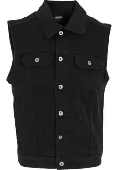 Жилет трикотажный URBAN CLASSICS " Urban Classics Men's Denim Vest" (1 шт.), цвет Blackdark