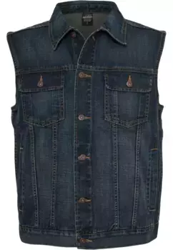 Жилет трикотажный URBAN CLASSICS " Urban Classics Men's Denim Vest" (1 шт.), джинсовый