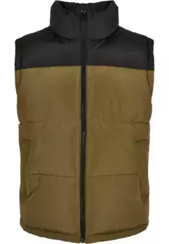 Жилет трикотажный URBAN CLASSICS " Urban Classics Men's Block Puffer Vest" (1 шт.), черный