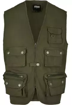 Жилет трикотажный URBAN CLASSICS " Urban Classics Men's Worker Vest" (1 шт.), оливковый