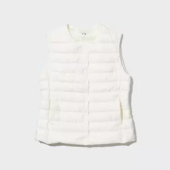 Жилет Uniqlo женский пуховый, молочный