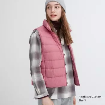 Жилет Uniqlo женский пуховый, розовый
