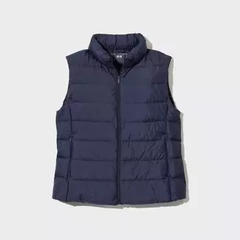 Жилет Uniqlo женский пуховый, темно-синий