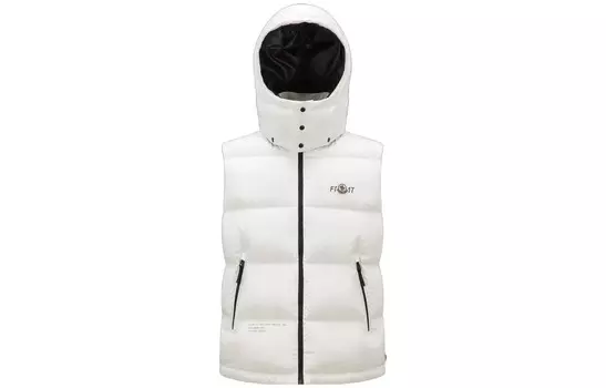 Жилет унисекс белый Moncler