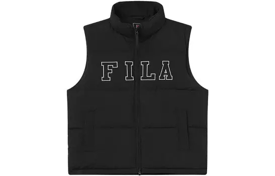 Жилет унисекс, черный как смоль Fila, черный