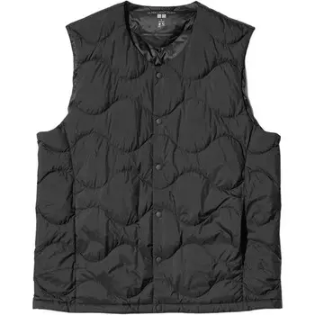 Утепленный жилет Uniqlo унисекс, 09 черный