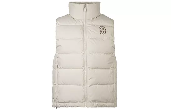 Жилет унисекс цвета слоновой кости и белого цвета Mlb, цвет Ivory White