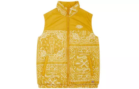 Жилет унисекс имбирно-желтый Dickies, желтый