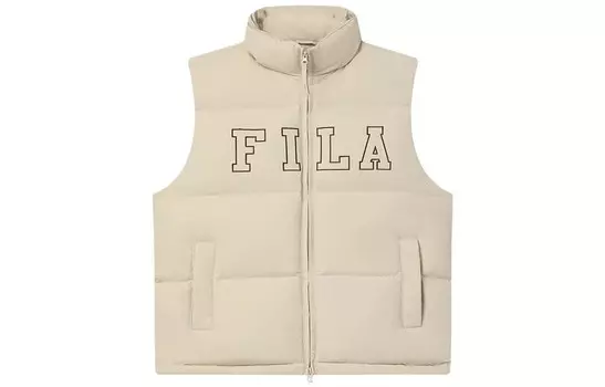 Жилет унисекс мелкий песочный верблюд Fila, коричневый