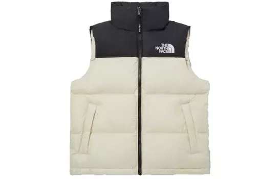 Жилет унисекс молочно-белый The North Face, слоновая кость