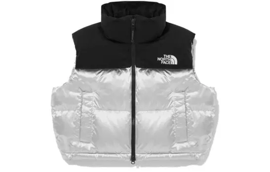 Жилет унисекс серебристо-белый The North Face, белый