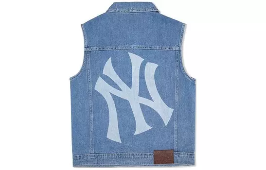 Жилет унисекс светло-голубой Mlb