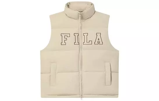 Жилет унисекс, светло-песочный, верблюжий FILA, Light Sand Camel