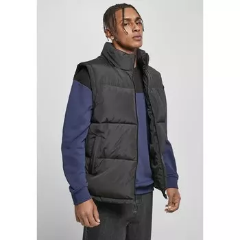 Жилет Urban Classics Block Puffer Big, черный