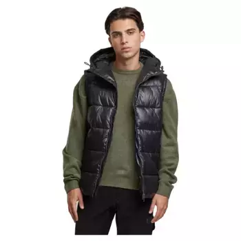 Жилет Urban Classics Recycled Hooded Puffer, черный