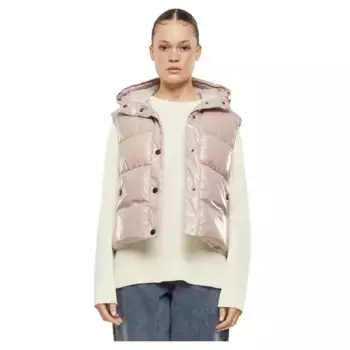 Жилет Urban Classics Recycled Shiny Puffer, бежевый