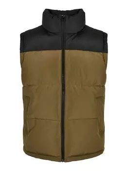 Жилет Urban Classics Vest, цвет olive/black