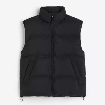 Жилет утепленный H&M Water-repellent Puffer, черный