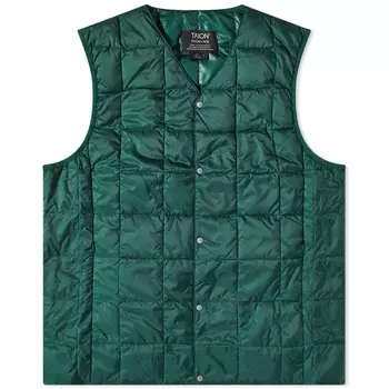 Жилет утепленный Taion V-neck Down, темно-зеленый