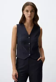 Жилет V-NECK LINE PATTERNED Jimmy Key, темно-синий