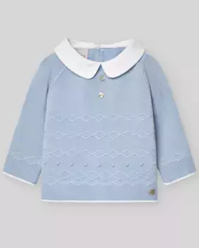 Жилет Vento для мальчика с узором из ромбов и бусин PAZ Rodrguez, синий