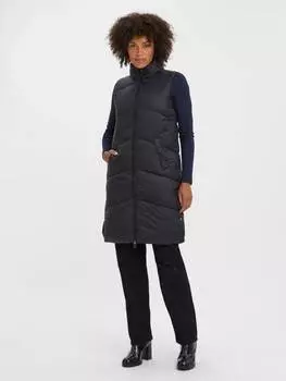 Жилет Vero Moda Lange Puffer Weste Wattierte bergangsjacke ohne rmel VMUPPSALA, черный