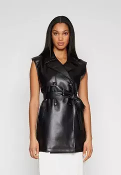 Жилет Vilectra Coated Vest VILA, цвет black beauty