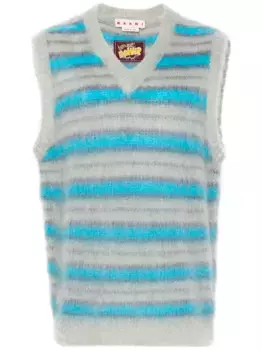 Жилет в полоску Marni, синий