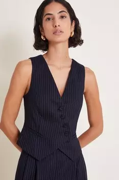 Жилет в полоску Paige Monsoon, синий