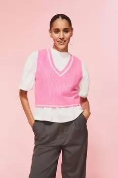 Жилет в рубчик H&amp;M, розовый