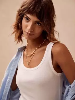 Жилет в рубчик из мятного бархата, белый